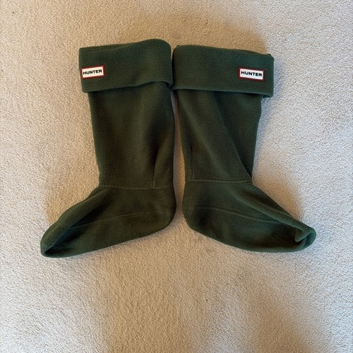 Kids green hunter fleece - kids, welly