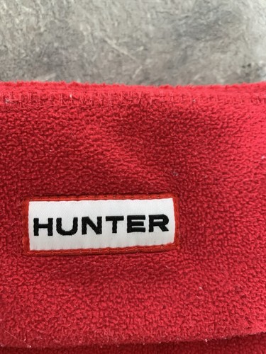 Hunter fleece red welly - hunter,