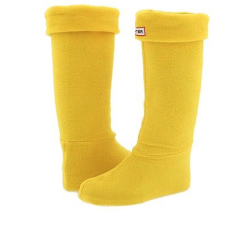 Hunter welly yellow boot socks - boot,