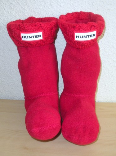 Hunter red crochet fleece - m,